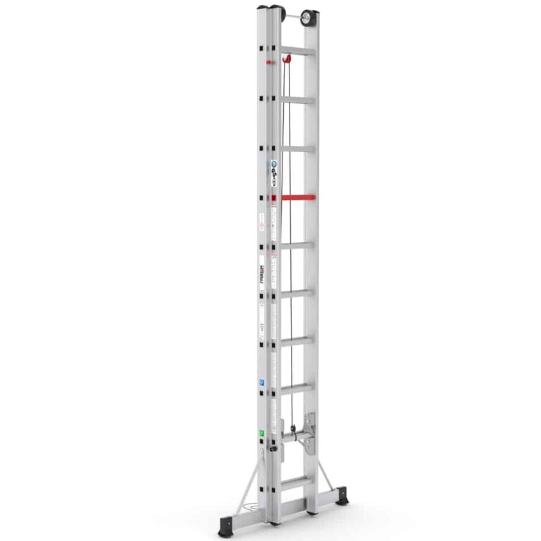 Escalera profesional de aluminio extensible Iteem Pro cuerda 2x10
