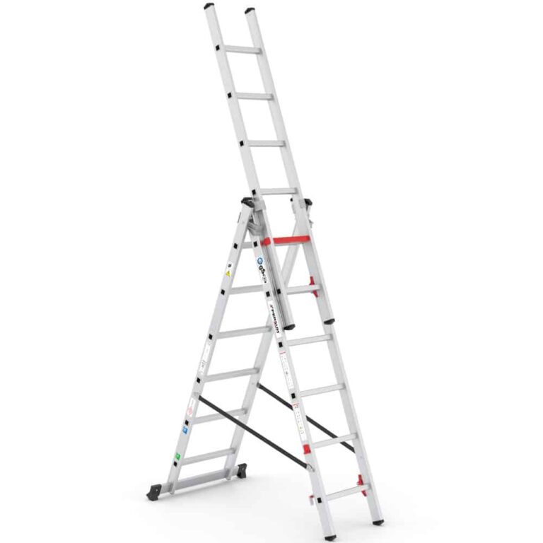 Escalera de aluminio de tres tramos Iteem 3x6