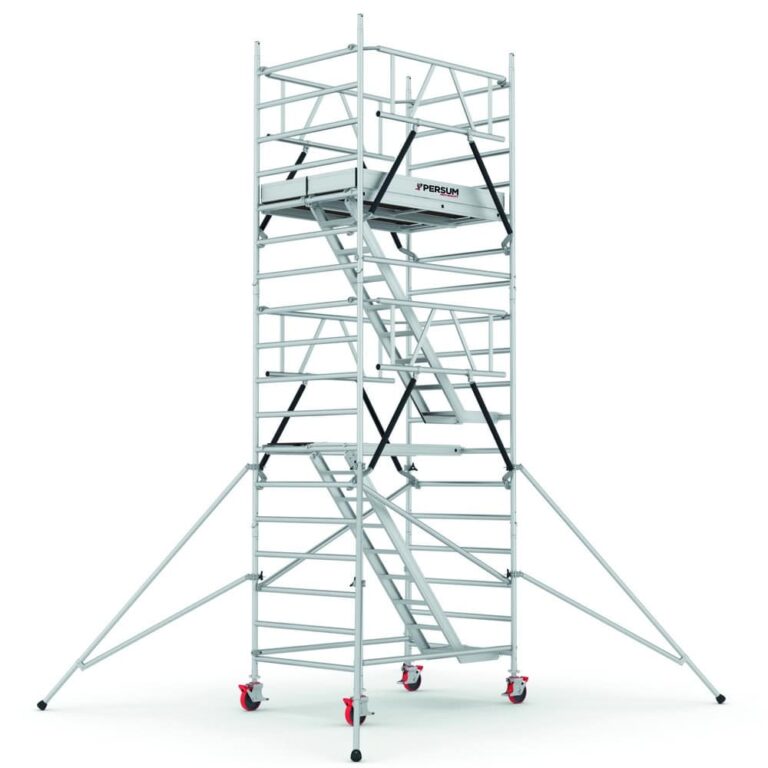 Andamio móvil de aluminio tubular con escalera Altezza Top LE640