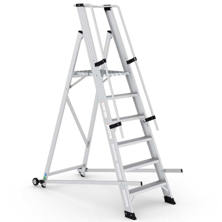 Escalera de aluminio con estructura soldada SITRA 6 peldaños