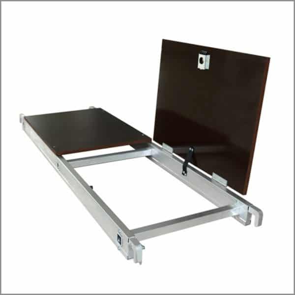 Plataforma de andamio móvil de aluminio convertible con plataforma Tyrion