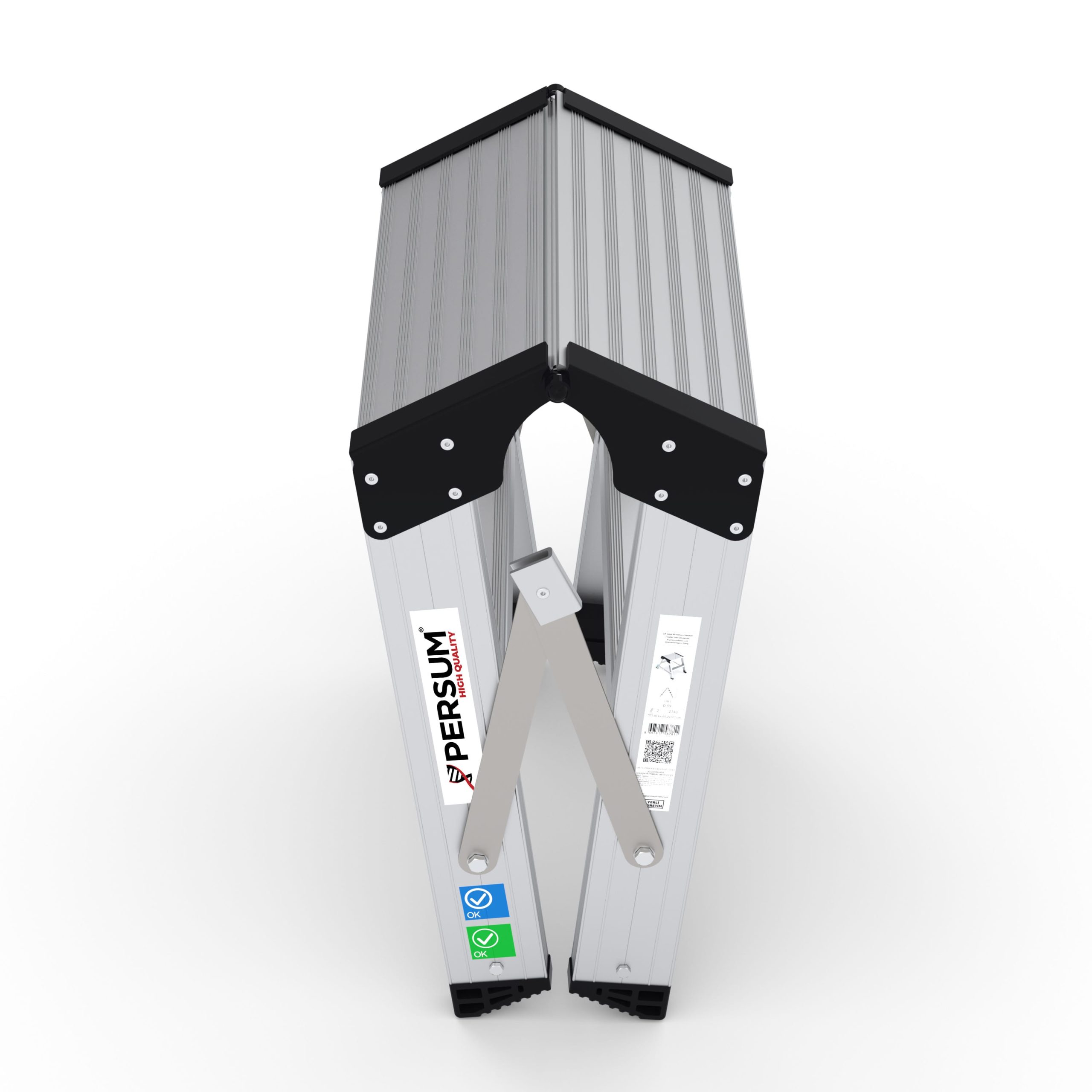 Taburete de aluminio Teide plegado