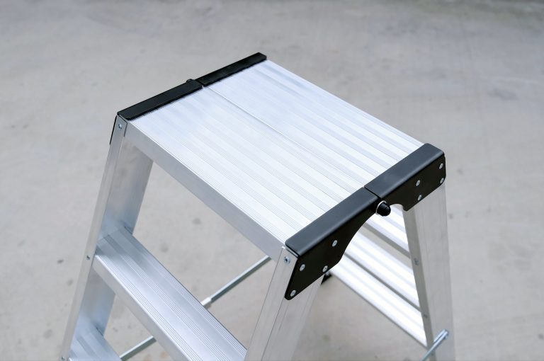 Vista desde arriba del taburete de aluminio Teide