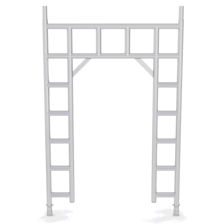 Accesorio marco de andamio con pórtico Altezza Top L, utilizado para estructuras de andamios de gran altura.