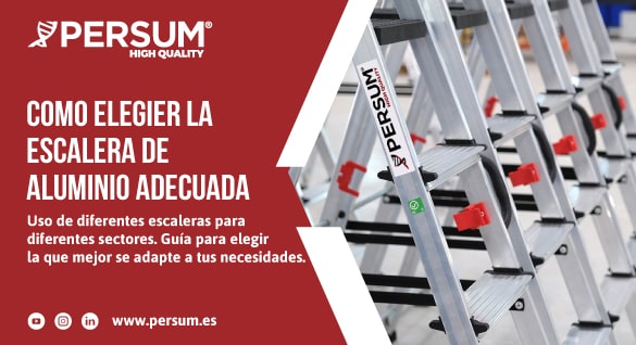 escalera de tijera Deluxe utilizada en comercio minorista